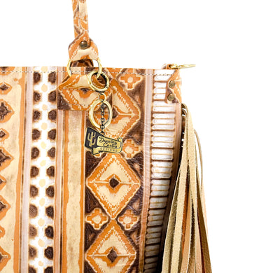 Taylor - All Embossed w/ Apache Navajo-Taylor-Western-Cowhide-Bags-Handmade-Products-Gifts-Dancing Cactus Designs