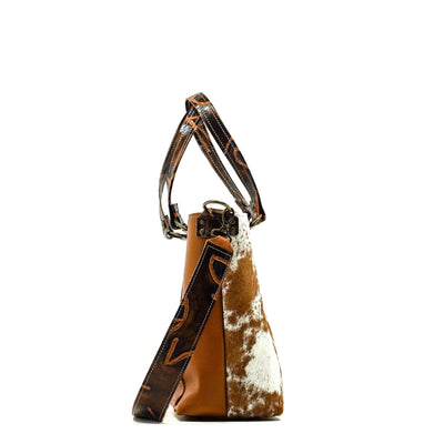 Taylor - Longhorn w/ No Embossed-Taylor-Western-Cowhide-Bags-Handmade-Products-Gifts-Dancing Cactus Designs