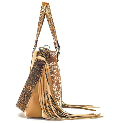 Taylor - Longhorn w/ Wyoming Tool-Taylor-Western-Cowhide-Bags-Handmade-Products-Gifts-Dancing Cactus Designs