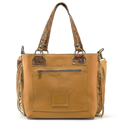 Taylor - Longhorn w/ Wyoming Tool-Taylor-Western-Cowhide-Bags-Handmade-Products-Gifts-Dancing Cactus Designs