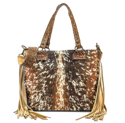 Taylor - Longhorn w/ Wyoming Tool-Taylor-Western-Cowhide-Bags-Handmade-Products-Gifts-Dancing Cactus Designs