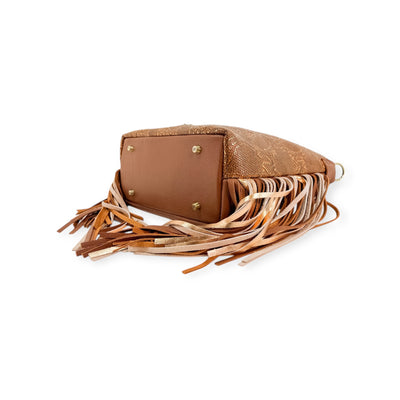 Taylor Shoulder Bag-Apparel & Accessories > Handbags, Wallets & Cases > Handbags > Convertible Bags-Western-Cowhide-Bags-Handmade-Products-Gifts-Dancing Cactus Designs