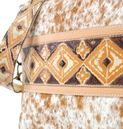 The Pony Express - Longhorn w/ Apache Navajo-The Pony Express-Western-Cowhide-Bags-Handmade-Products-Gifts-Dancing Cactus Designs