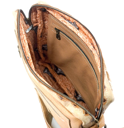The Pony Express - Longhorn w/ Apache Navajo-The Pony Express-Western-Cowhide-Bags-Handmade-Products-Gifts-Dancing Cactus Designs