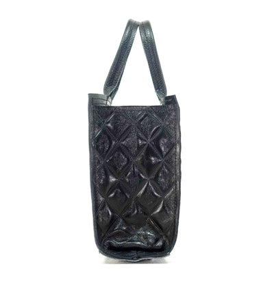 The Ranch Hand - All Embossed w/ Onyx Diamond Stitch-The Ranch Hand-Western-Cowhide-Bags-Handmade-Products-Gifts-Dancing Cactus Designs