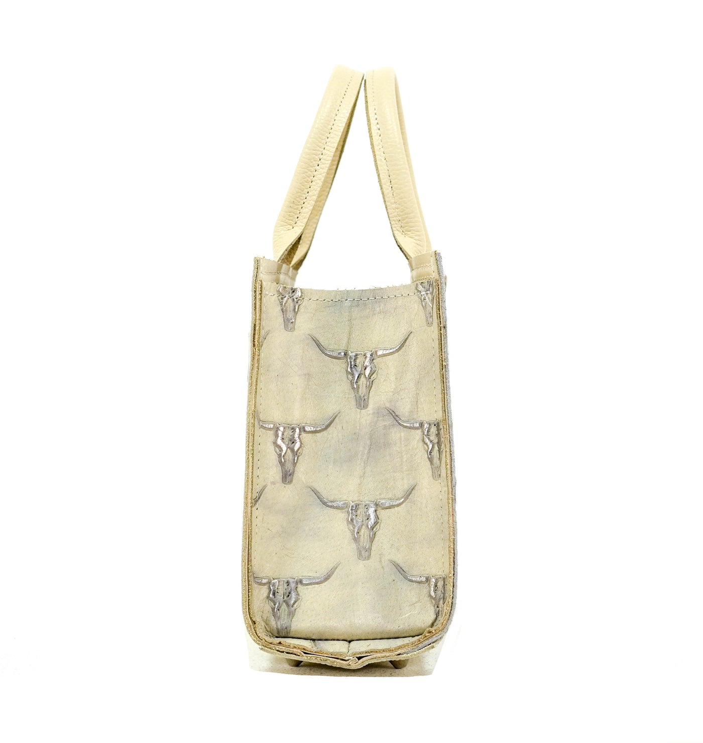 The Ranch Hand - Brindle w/ Ghost Skulls-The Ranch Hand-Western-Cowhide-Bags-Handmade-Products-Gifts-Dancing Cactus Designs