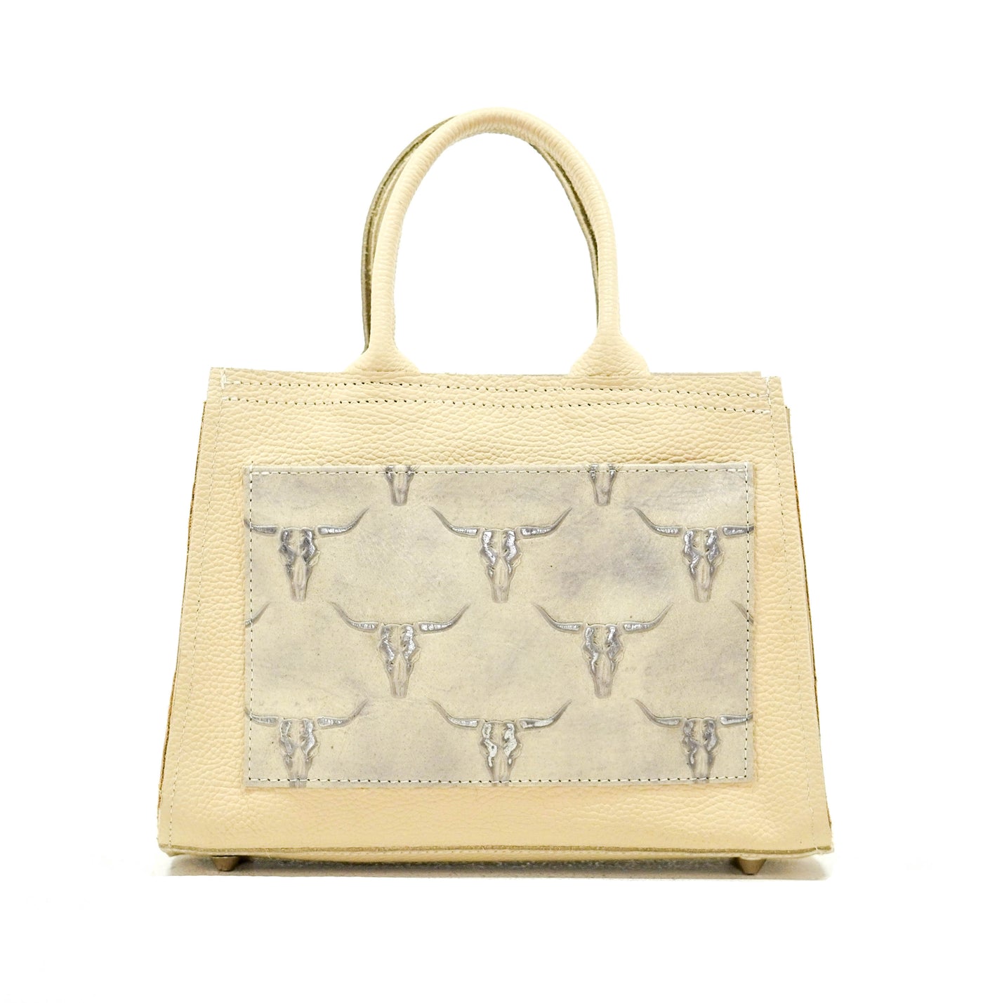 The Ranch Hand - Brindle w/ Ghost Skulls-The Ranch Hand-Western-Cowhide-Bags-Handmade-Products-Gifts-Dancing Cactus Designs