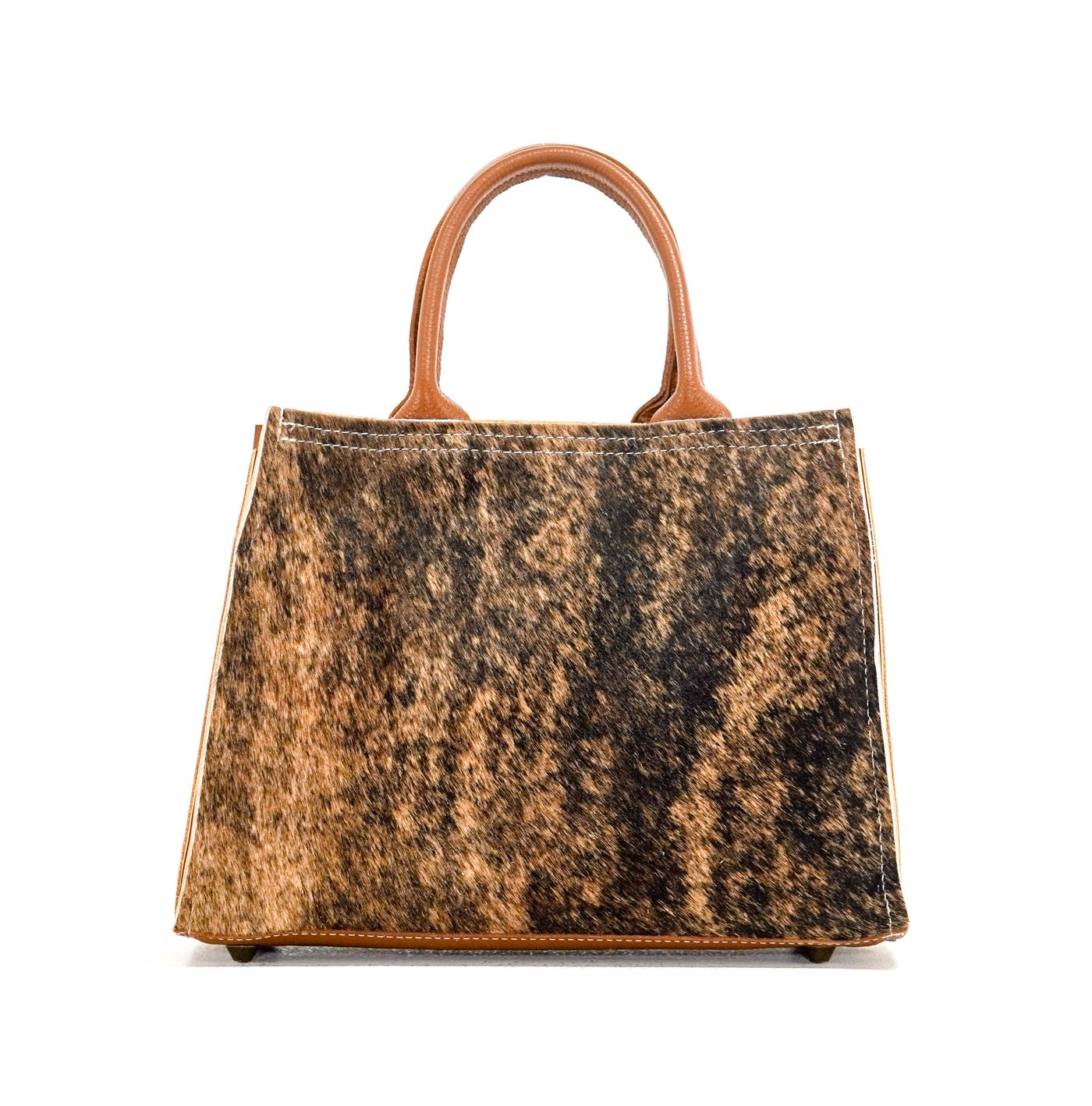 The Ranch Hand - Brindle w/ Turquoise Navajo-The Ranch Hand-Western-Cowhide-Bags-Handmade-Products-Gifts-Dancing Cactus Designs