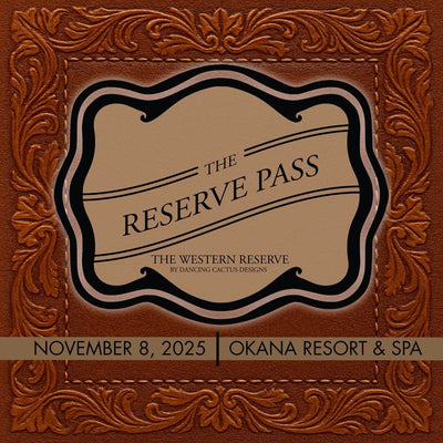 🏆 The Reserve Pass-Showcase Event-Western-Cowhide-Bags-Handmade-Products-Gifts-Dancing Cactus Designs