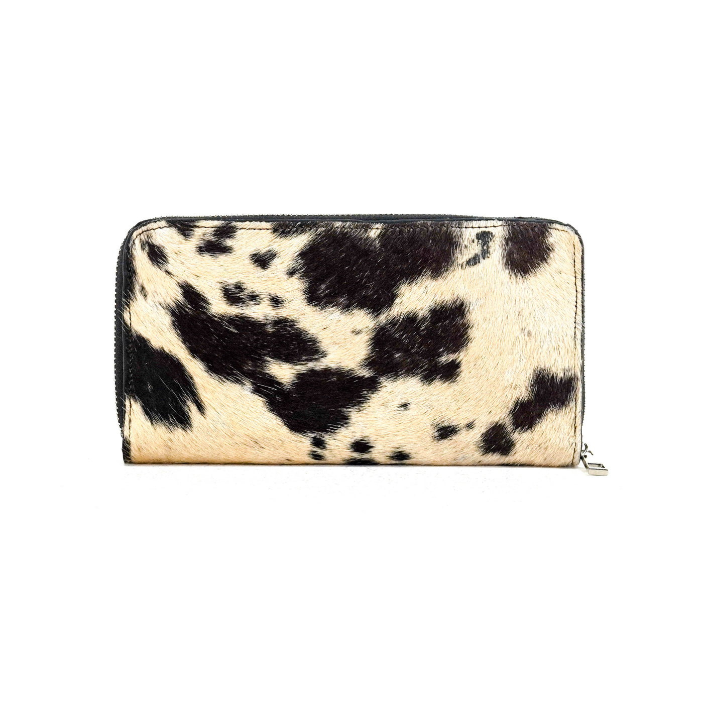 The Stage Coach Wallet - Black & White w/ No Embossed-The Stage Coach Wallet-Western-Cowhide-Bags-Handmade-Products-Gifts-Dancing Cactus Designs