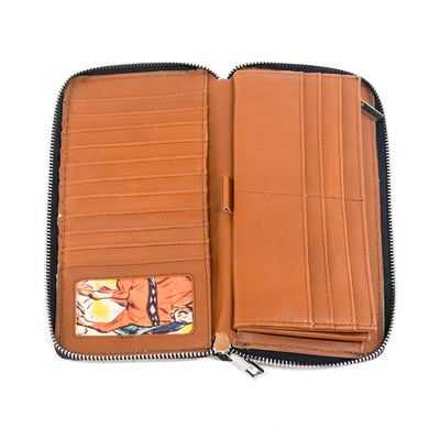 The Stage Coach Wallet - Black & White w/ No Embossed-The Stage Coach Wallet-Western-Cowhide-Bags-Handmade-Products-Gifts-Dancing Cactus Designs