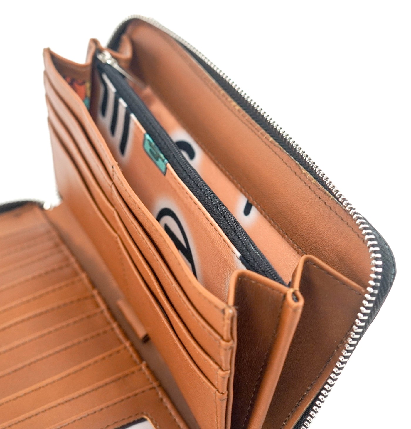 The Stage Coach Wallet - Chocolate & White w/ No Embossed-The Stage Coach Wallet-Western-Cowhide-Bags-Handmade-Products-Gifts-Dancing Cactus Designs