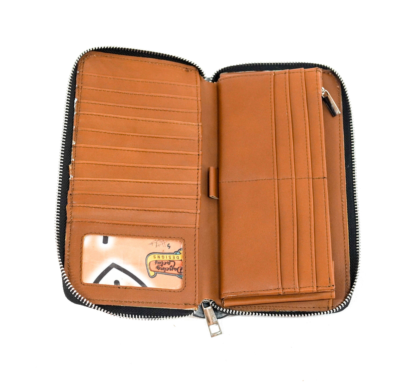The Stage Coach Wallet - Light Brindle w/ No Embossed-The Stage Coach Wallet-Western-Cowhide-Bags-Handmade-Products-Gifts-Dancing Cactus Designs