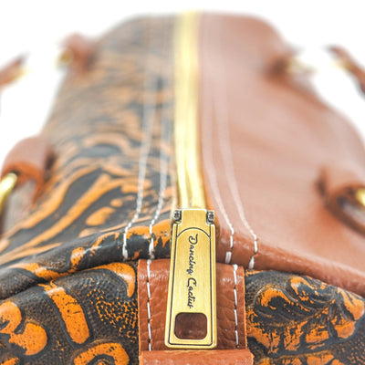 The Stowaway Classic - All Embossed w/ Honey Tool-The Stowaway Classic-Western-Cowhide-Bags-Handmade-Products-Gifts-Dancing Cactus Designs