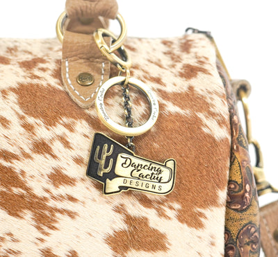The Stowaway Classic - Longhorn w/ Wyoming Tool-The Stowaway Classic-Western-Cowhide-Bags-Handmade-Products-Gifts-Dancing Cactus Designs