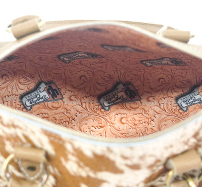 The Stowaway Classic - Longhorn w/ Wyoming Tool-The Stowaway Classic-Western-Cowhide-Bags-Handmade-Products-Gifts-Dancing Cactus Designs