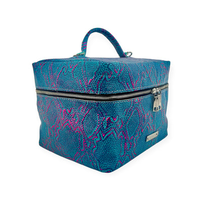 Train Case-Luggage & Bags > Cosmetic & Toiletry Bags > Travel Organizer Bags-Western-Cowhide-Bags-Handmade-Products-Gifts-Dancing Cactus Designs