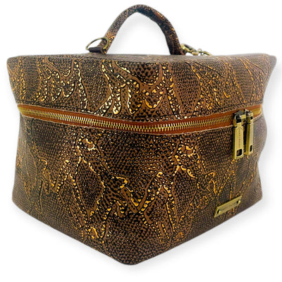 Train Case-Luggage & Bags > Cosmetic & Toiletry Bags > Travel Organizer Bags-Western-Cowhide-Bags-Handmade-Products-Gifts-Dancing Cactus Designs