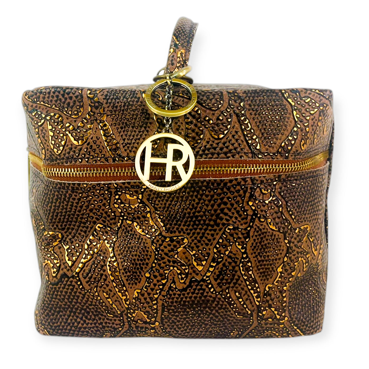 Train Case-Luggage & Bags > Cosmetic & Toiletry Bags > Travel Organizer Bags-Western-Cowhide-Bags-Handmade-Products-Gifts-Dancing Cactus Designs