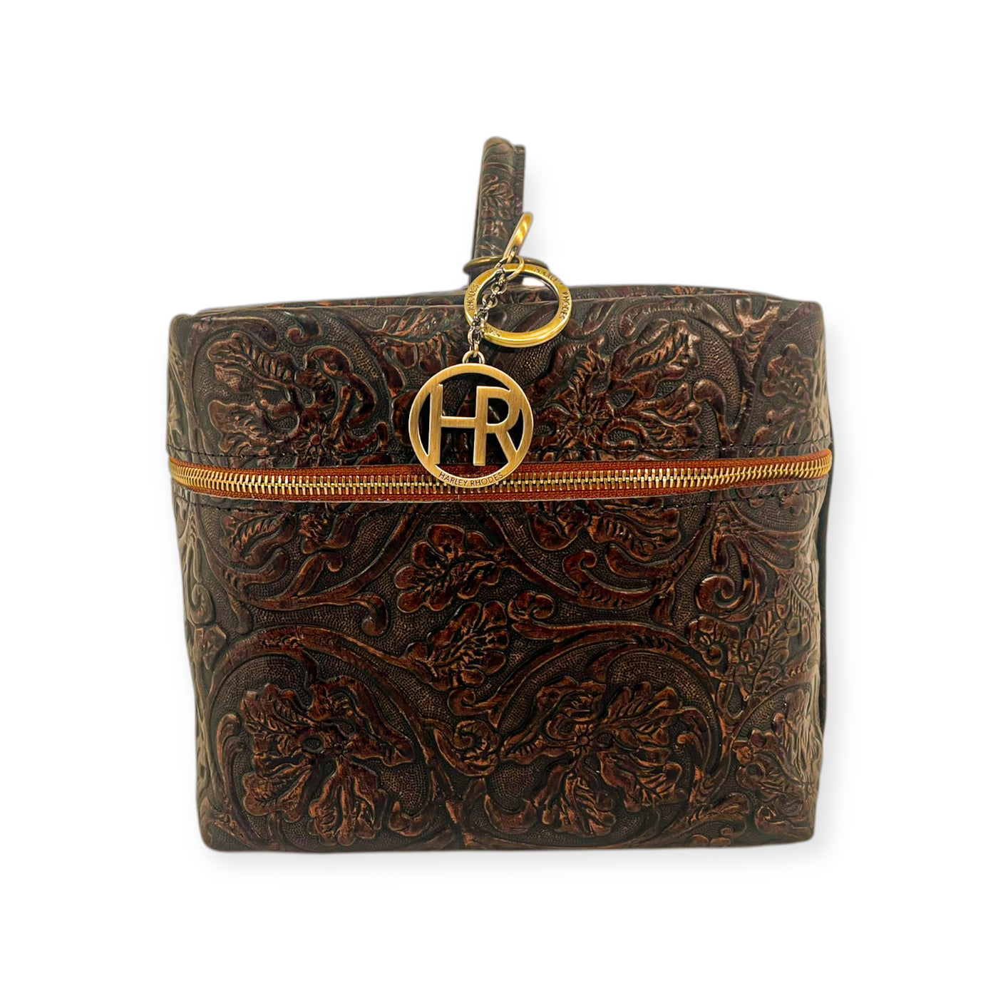 Train Case-Luggage & Bags > Cosmetic & Toiletry Bags > Travel Organizer Bags-Western-Cowhide-Bags-Handmade-Products-Gifts-Dancing Cactus Designs