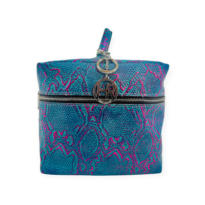 Train Case-Luggage & Bags > Cosmetic & Toiletry Bags > Travel Organizer Bags-Western-Cowhide-Bags-Handmade-Products-Gifts-Dancing Cactus Designs