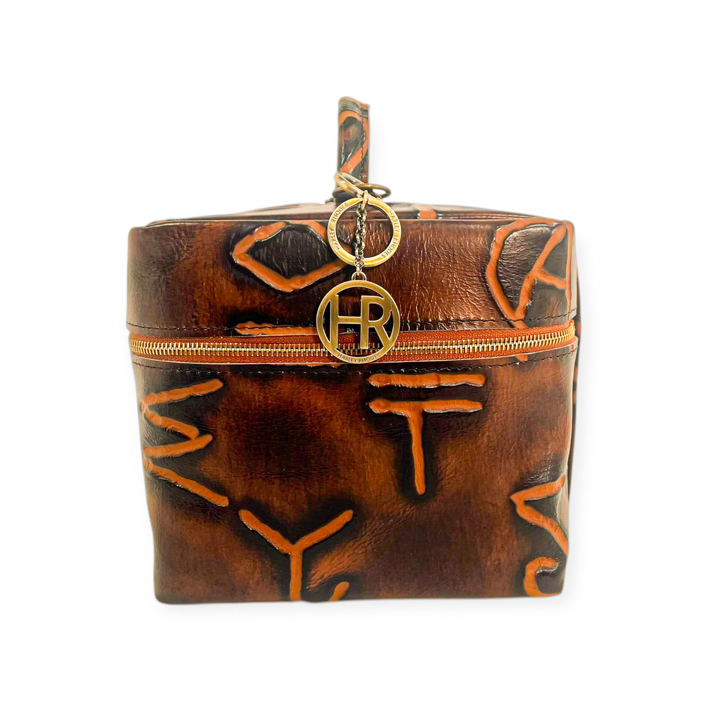 Train Case-Luggage & Bags > Cosmetic & Toiletry Bags > Travel Organizer Bags-Western-Cowhide-Bags-Handmade-Products-Gifts-Dancing Cactus Designs