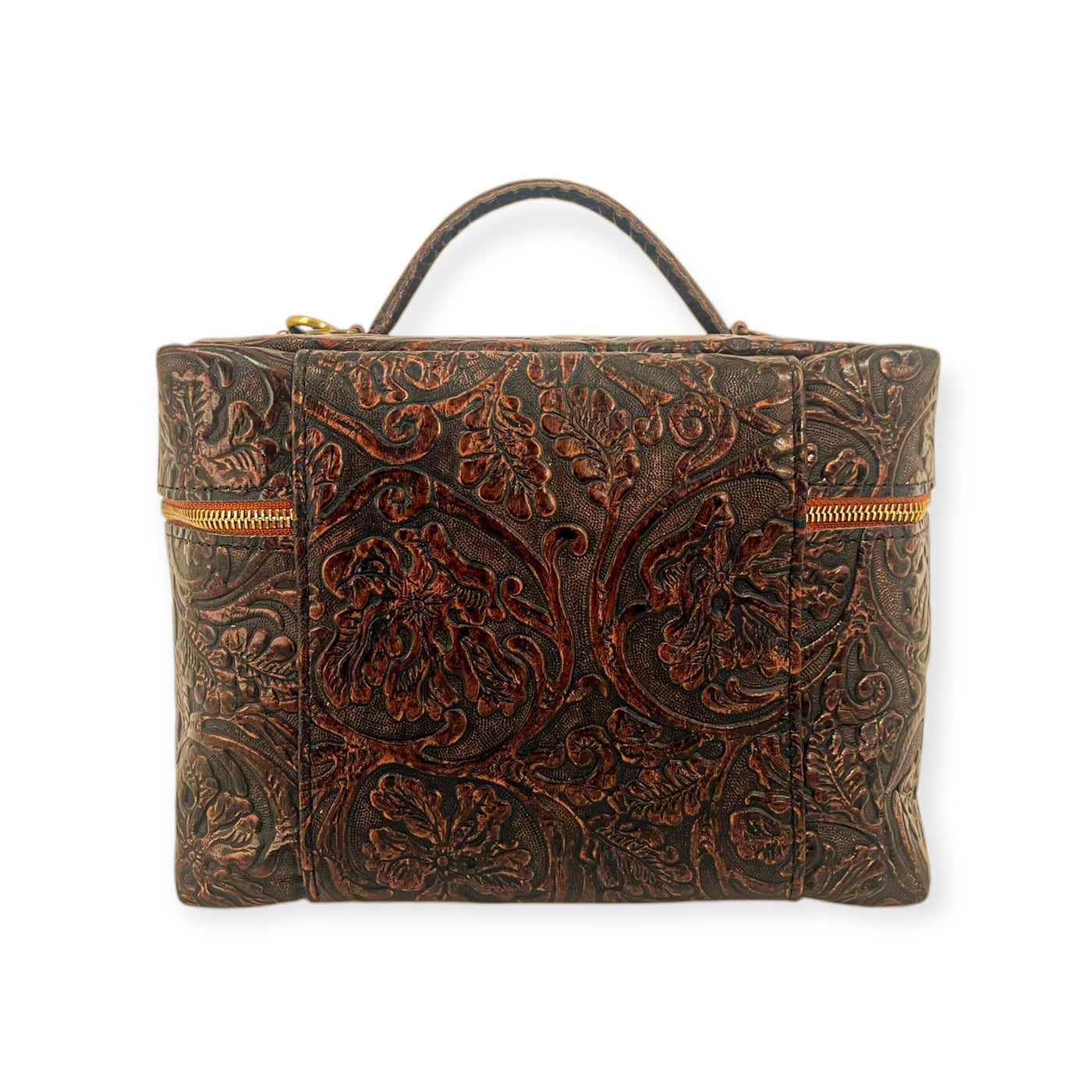 Train Case-Luggage & Bags > Cosmetic & Toiletry Bags > Travel Organizer Bags-Western-Cowhide-Bags-Handmade-Products-Gifts-Dancing Cactus Designs