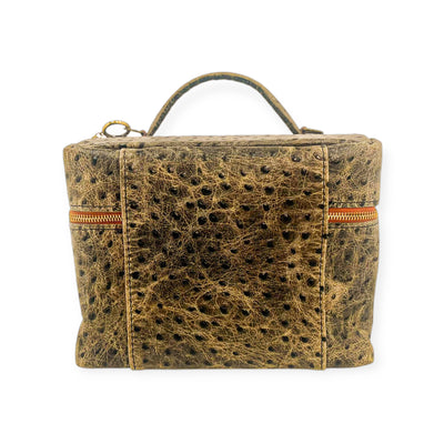 Train Case-Luggage & Bags > Cosmetic & Toiletry Bags > Travel Organizer Bags-Western-Cowhide-Bags-Handmade-Products-Gifts-Dancing Cactus Designs