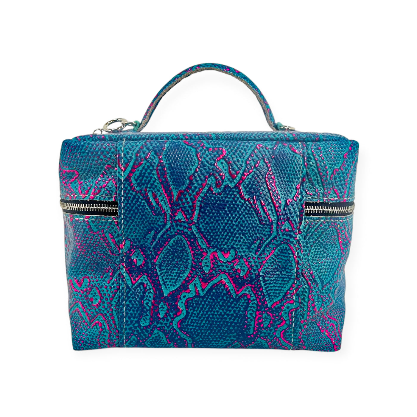 Train Case-Luggage & Bags > Cosmetic & Toiletry Bags > Travel Organizer Bags-Western-Cowhide-Bags-Handmade-Products-Gifts-Dancing Cactus Designs