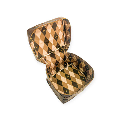 Train Case-Luggage & Bags > Cosmetic & Toiletry Bags > Travel Organizer Bags-Western-Cowhide-Bags-Handmade-Products-Gifts-Dancing Cactus Designs