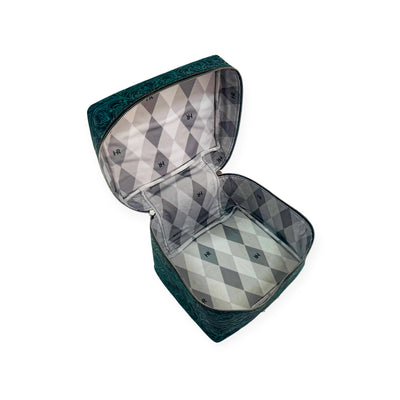 Train Case-Luggage & Bags > Cosmetic & Toiletry Bags > Travel Organizer Bags-Western-Cowhide-Bags-Handmade-Products-Gifts-Dancing Cactus Designs