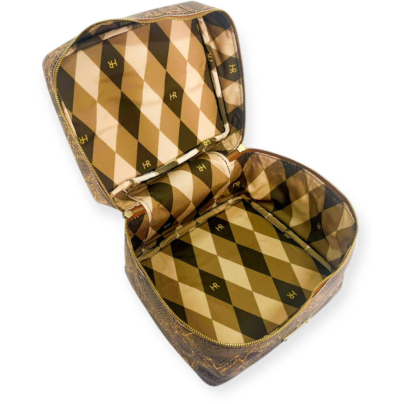 Train Case-Luggage & Bags > Cosmetic & Toiletry Bags > Travel Organizer Bags-Western-Cowhide-Bags-Handmade-Products-Gifts-Dancing Cactus Designs