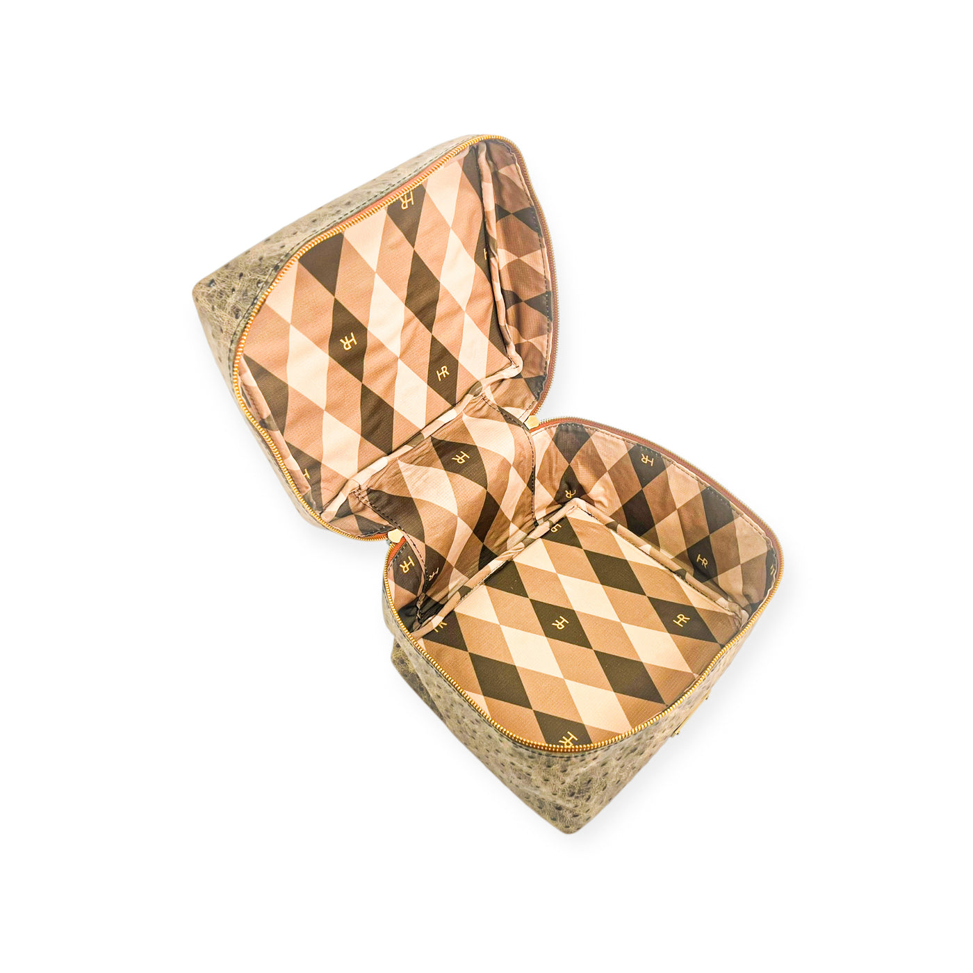 Train Case-Luggage & Bags > Cosmetic & Toiletry Bags > Travel Organizer Bags-Western-Cowhide-Bags-Handmade-Products-Gifts-Dancing Cactus Designs