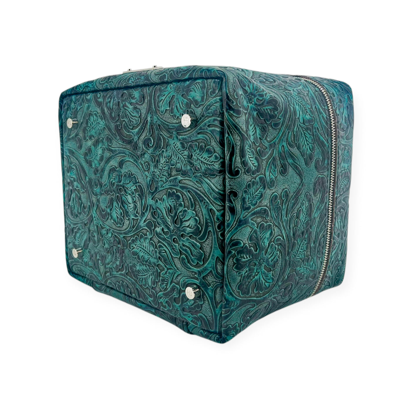 Train Case-Luggage & Bags > Cosmetic & Toiletry Bags > Travel Organizer Bags-Western-Cowhide-Bags-Handmade-Products-Gifts-Dancing Cactus Designs