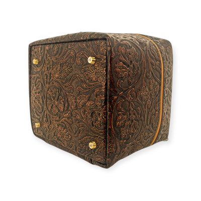 Train Case-Luggage & Bags > Cosmetic & Toiletry Bags > Travel Organizer Bags-Western-Cowhide-Bags-Handmade-Products-Gifts-Dancing Cactus Designs