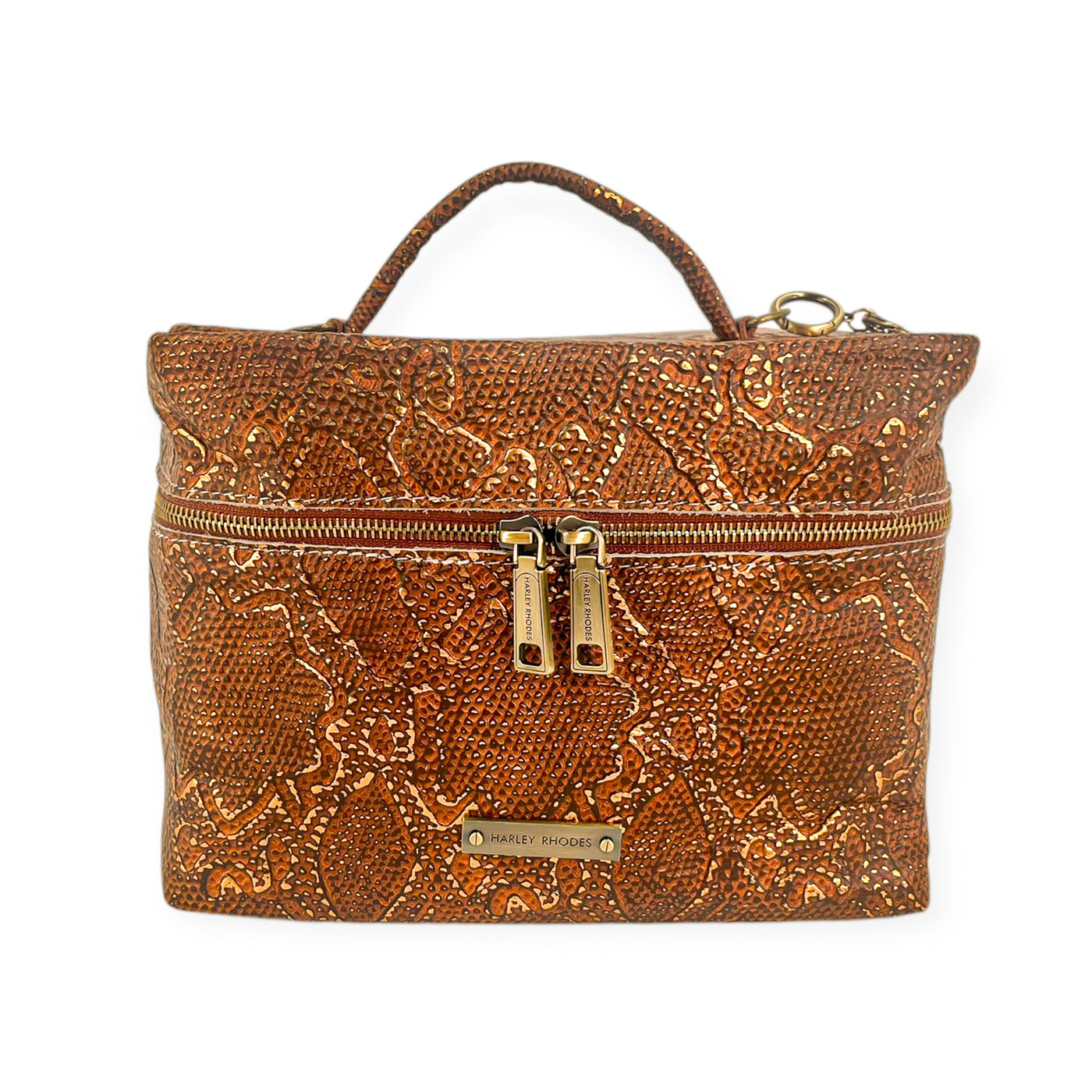 Train Case-Luggage & Bags > Cosmetic & Toiletry Bags > Travel Organizer Bags-Western-Cowhide-Bags-Handmade-Products-Gifts-Dancing Cactus Designs