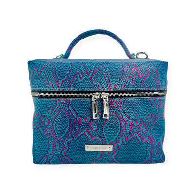 Train Case-Luggage & Bags > Cosmetic & Toiletry Bags > Travel Organizer Bags-Western-Cowhide-Bags-Handmade-Products-Gifts-Dancing Cactus Designs