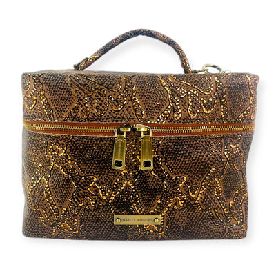 Train Case-Luggage & Bags > Cosmetic & Toiletry Bags > Travel Organizer Bags-Western-Cowhide-Bags-Handmade-Products-Gifts-Dancing Cactus Designs