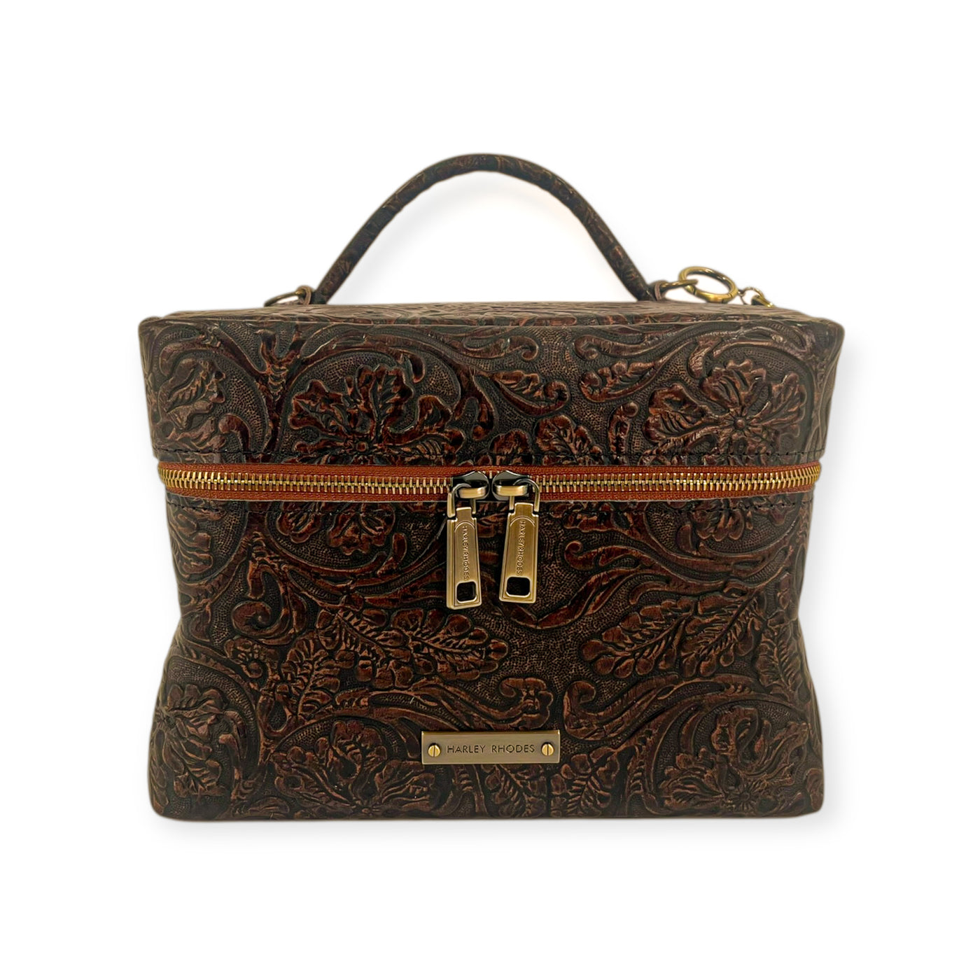 Train Case-Luggage & Bags > Cosmetic & Toiletry Bags > Travel Organizer Bags-Western-Cowhide-Bags-Handmade-Products-Gifts-Dancing Cactus Designs