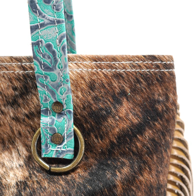 Trisha - Two-Tone Brindle w/ Royston Tool-Trisha-Western-Cowhide-Bags-Handmade-Products-Gifts-Dancing Cactus Designs