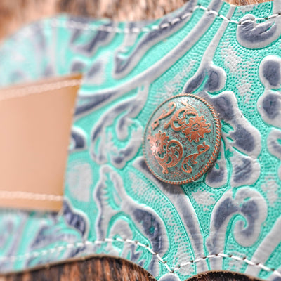 Trisha - Two-Tone Brindle w/ Royston Tool-Trisha-Western-Cowhide-Bags-Handmade-Products-Gifts-Dancing Cactus Designs