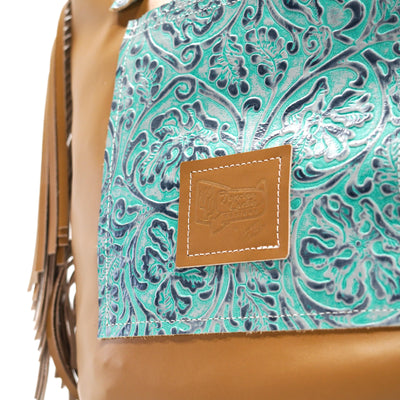 Trisha - Two-Tone Brindle w/ Royston Tool-Trisha-Western-Cowhide-Bags-Handmade-Products-Gifts-Dancing Cactus Designs