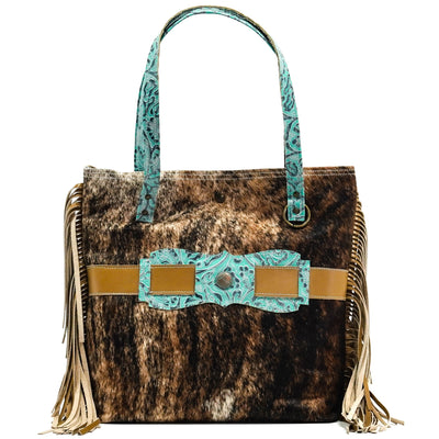Trisha - Two-Tone Brindle w/ Royston Tool-Trisha-Western-Cowhide-Bags-Handmade-Products-Gifts-Dancing Cactus Designs
