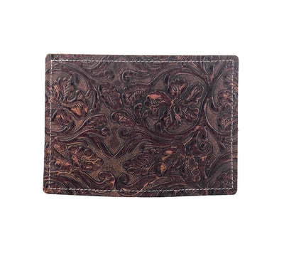 Waylon Wallet - All Embossed w/ Cowboy Tool-Waylon Wallet-Western-Cowhide-Bags-Handmade-Products-Gifts-Dancing Cactus Designs