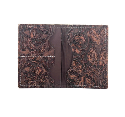 Waylon Wallet - All Embossed w/ Cowboy Tool-Waylon Wallet-Western-Cowhide-Bags-Handmade-Products-Gifts-Dancing Cactus Designs