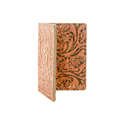Waylon Wallet - All Embossed w/ Grapefruit Tool-Waylon Wallet-Western-Cowhide-Bags-Handmade-Products-Gifts-Dancing Cactus Designs