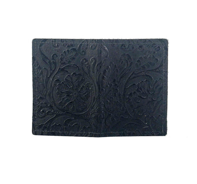 Waylon Wallet - All Embossed w/ Onyx Tool-Waylon Wallet-Western-Cowhide-Bags-Handmade-Products-Gifts-Dancing Cactus Designs