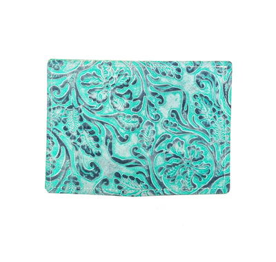 Waylon Wallet - All Embossed w/ Royston Tool-Waylon Wallet-Western-Cowhide-Bags-Handmade-Products-Gifts-Dancing Cactus Designs