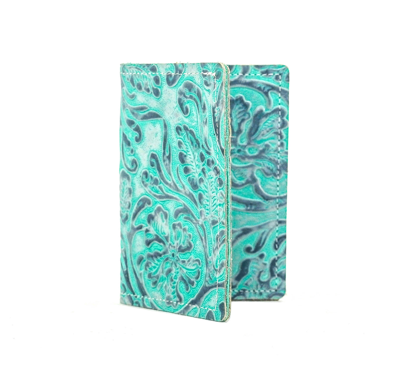 Waylon Wallet - All Embossed w/ Royston Tool-Waylon Wallet-Western-Cowhide-Bags-Handmade-Products-Gifts-Dancing Cactus Designs