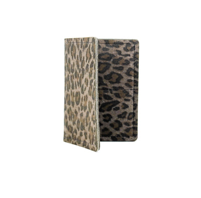 Waylon Wallet - All Leather w/ Titanium Leopard-Waylon Wallet-Western-Cowhide-Bags-Handmade-Products-Gifts-Dancing Cactus Designs